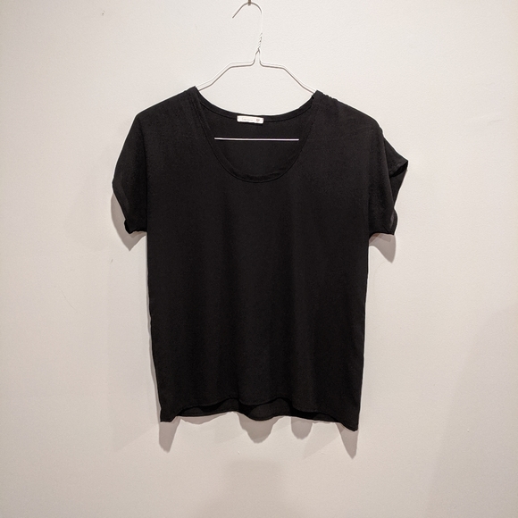 SOPRANO Wrinkle-free Short Sleeve Black Tee Shirt | Size XS - Picture 2 of 6